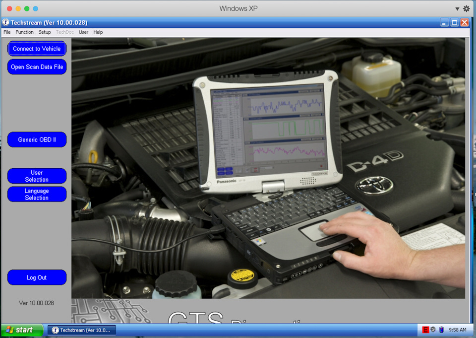 #4 Діагностика Toyota Techstream + Mini VCI + Mac OS 5