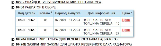 Підбір радіатора на 1g-fe 1