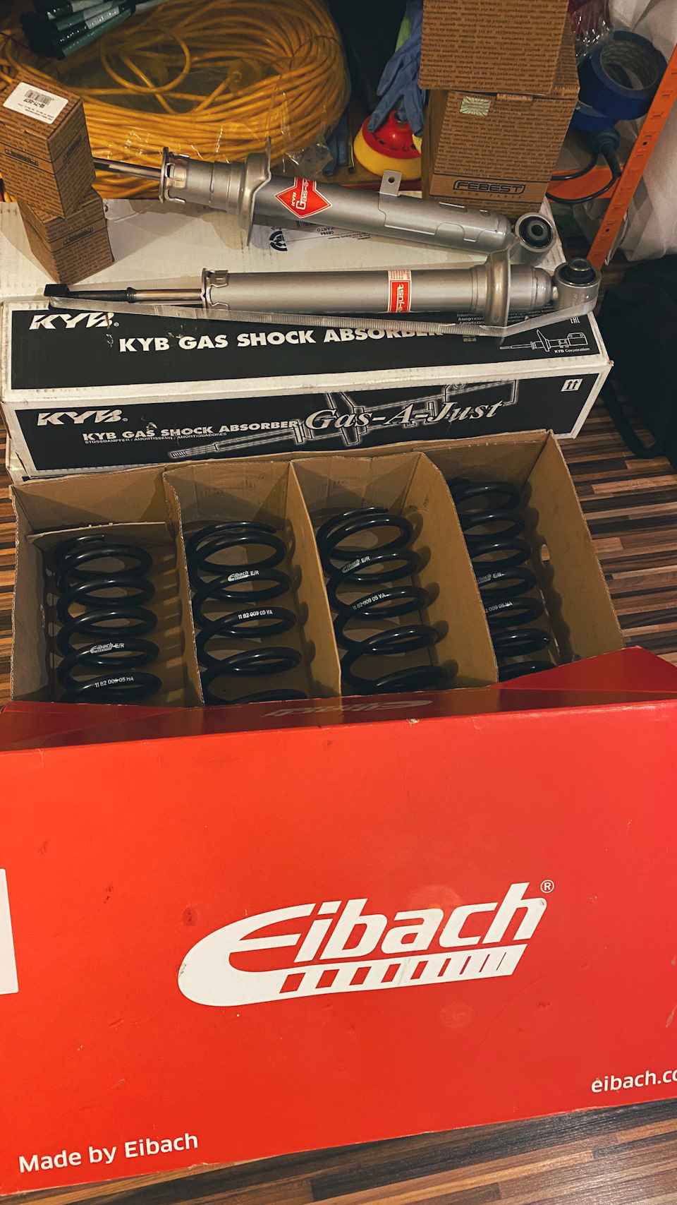 Нова підвіска KYB та ніштяки Eibach 1
