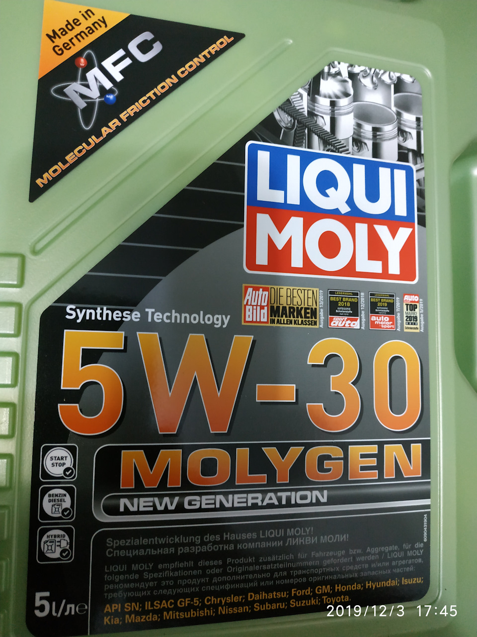 LIQUI MOLY Molygen 5W-30 3