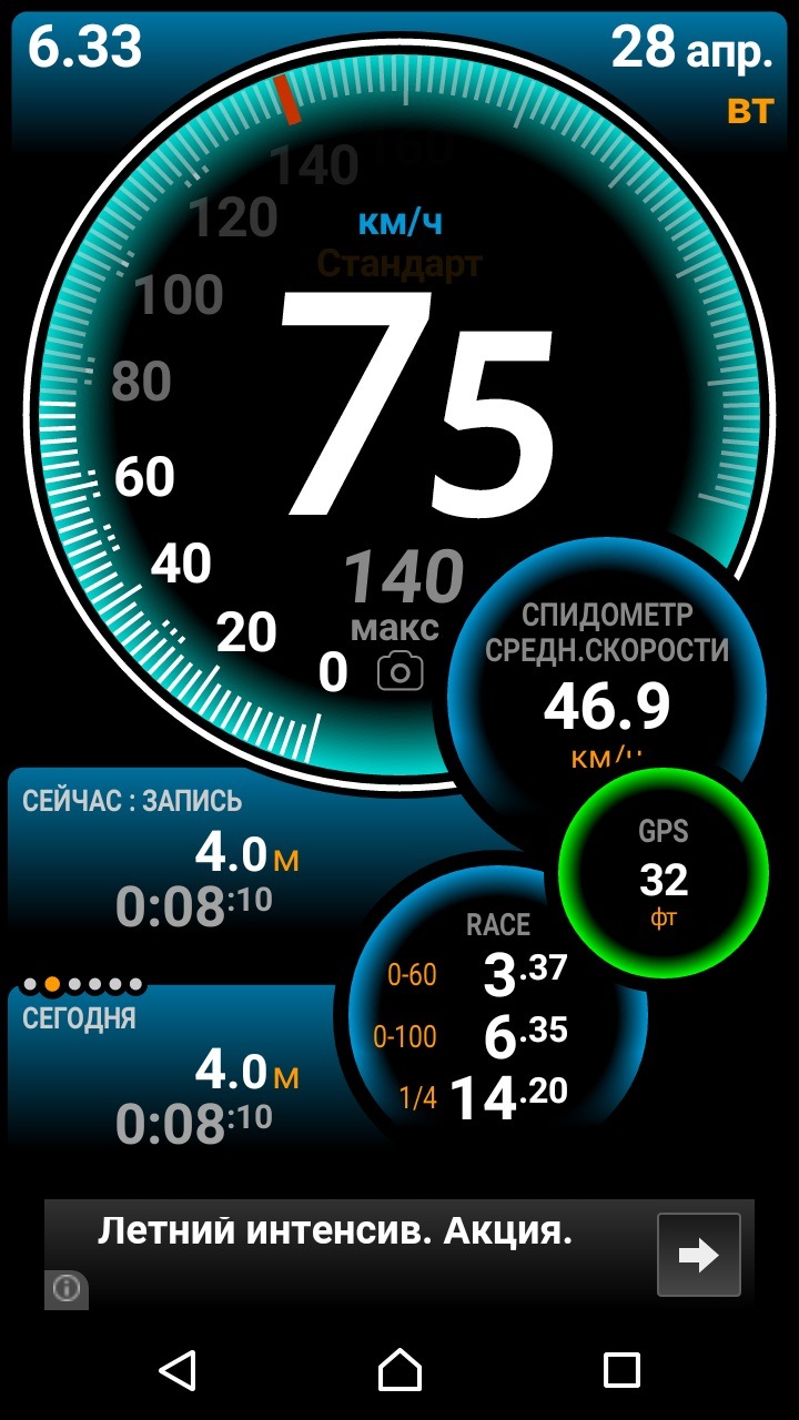 Засік розгін до сотні. 1