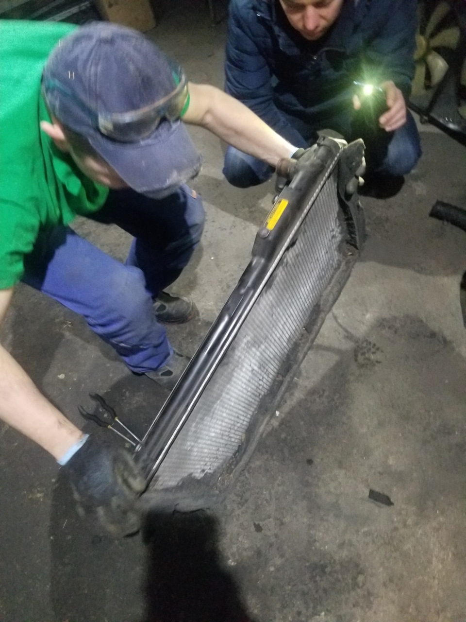 заміна радіатора 3