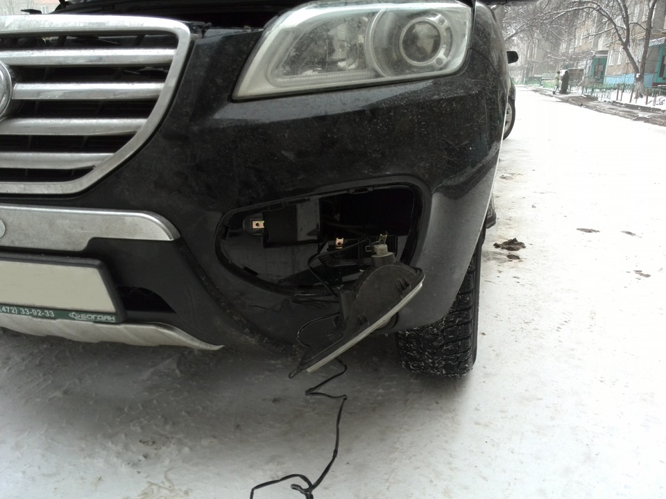 ДХО Philips LED DayLight Guide vs Lifan x60 3