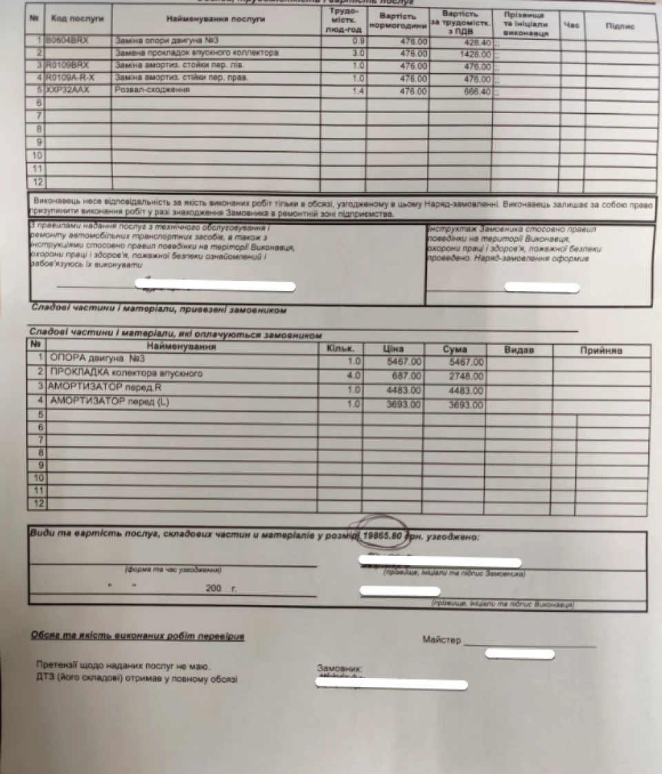 Вона потекла. Заміна передніх стійок, подушки двигуна та прокладок на впуск