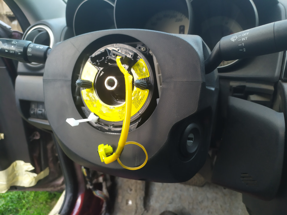 Кільце AIRBAG контактне, шлейф керма Mazda 3 BK 1.6 2007р. Пропав сигнал. 4