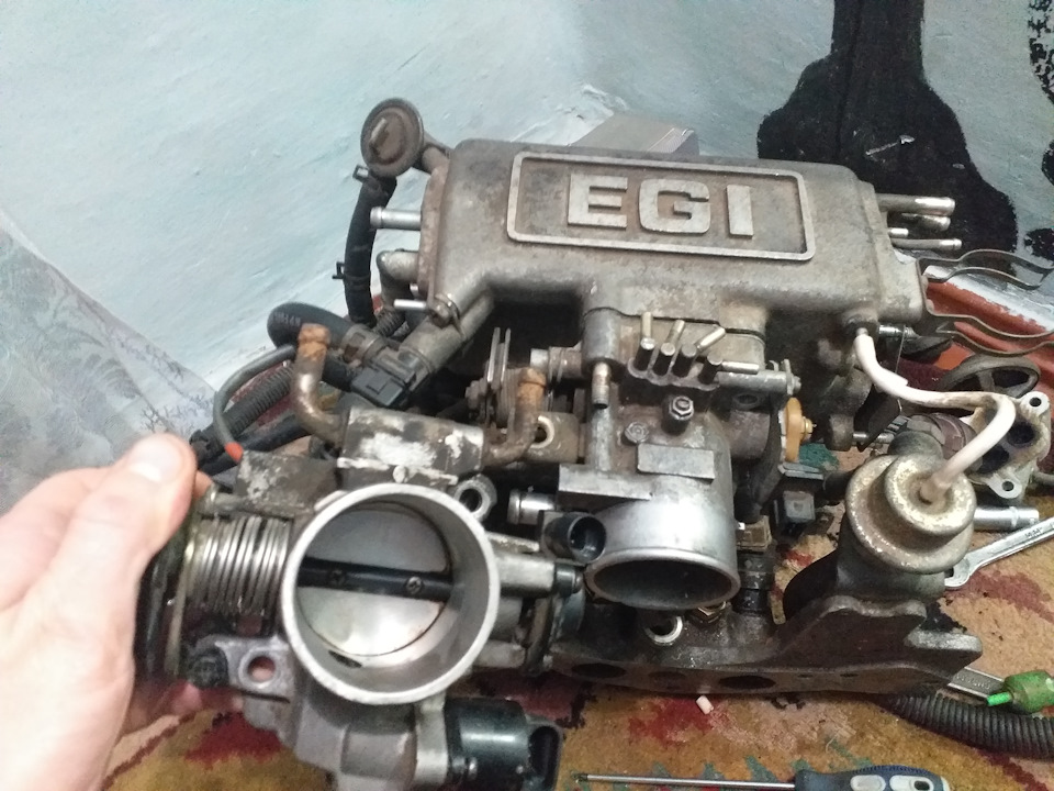 мозги с део lanos на mazda 323bf 1985г 2
