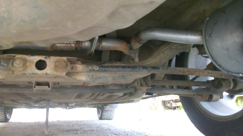 Подвійний вихлоп mazda 323 ba 5