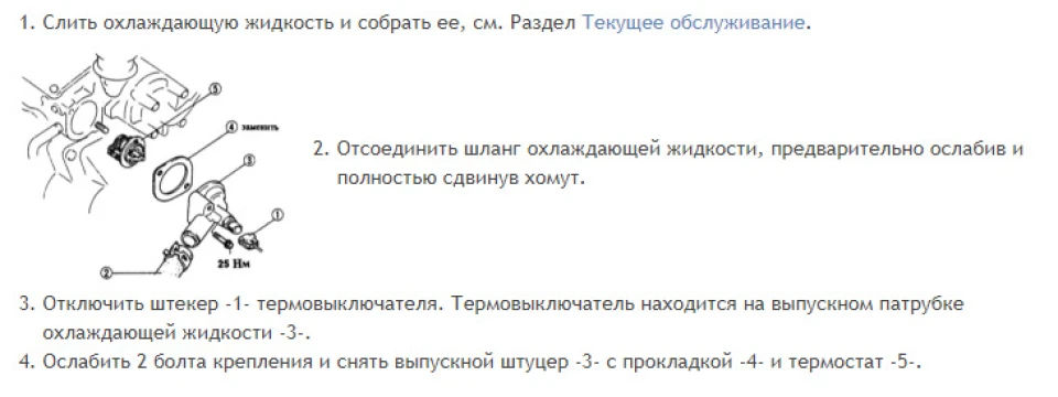 Заміна термостата.