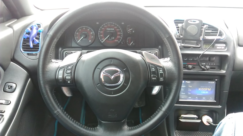 ЗАПИС №73: Кермо Mazda RX-8 (з пелюстками) у Mazda 323F BA 2