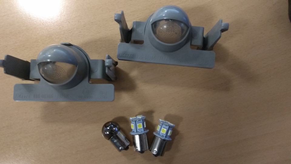 Заміна лам підсвічування номера 323F BA на LED. 4