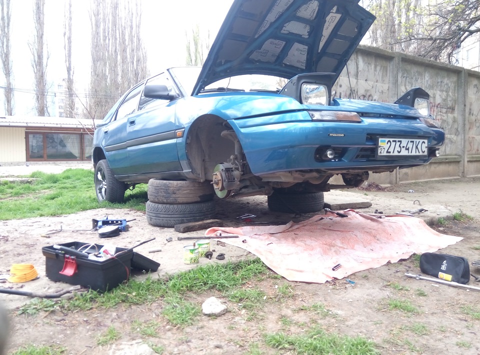 заміна переднього стабілізатора 1