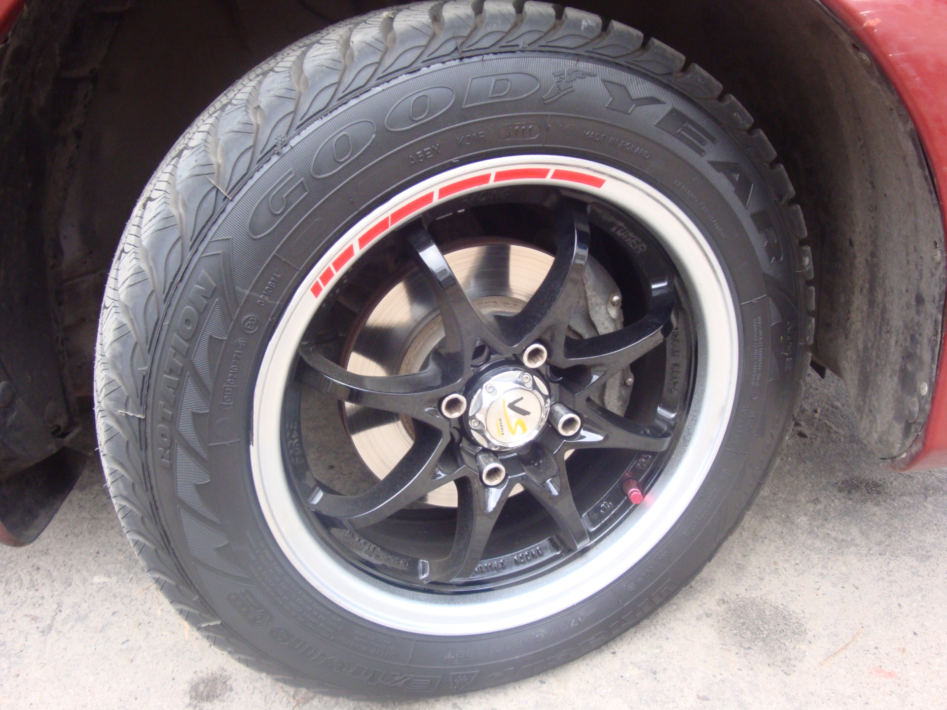 Нова гума GoodYear Ultra Grip Extreme + фарбування дисків + нові ніпеля 2