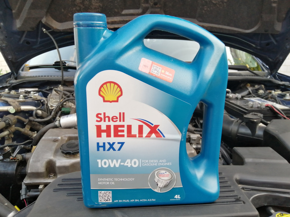 Заміна мастила Shell Helix HX7 10W-40 1
