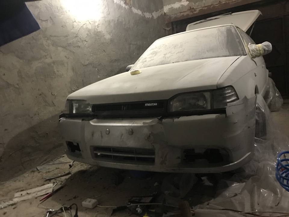 Припасування бампера мазда 323 1