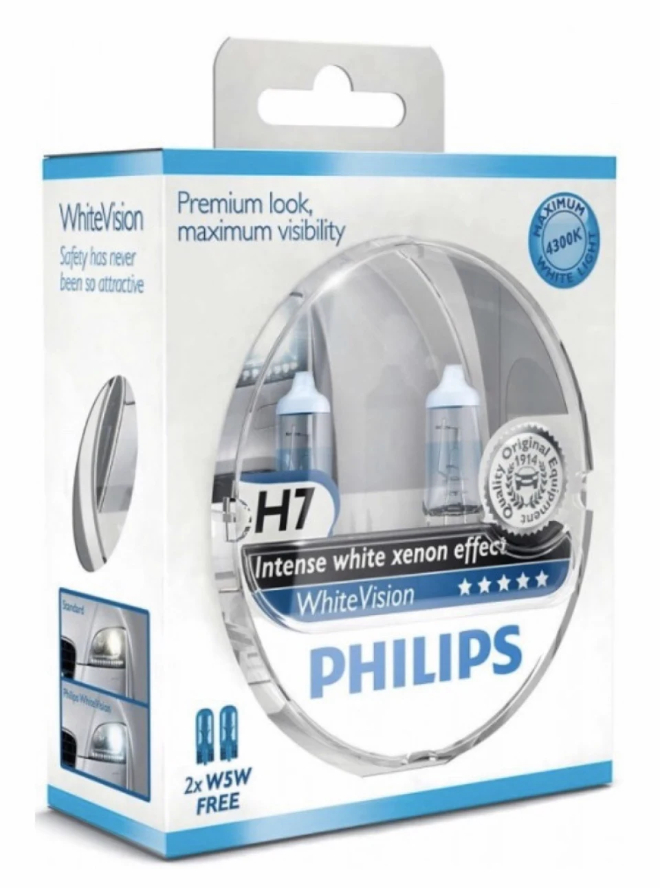 Philips WhiteVision H7 нові лампи