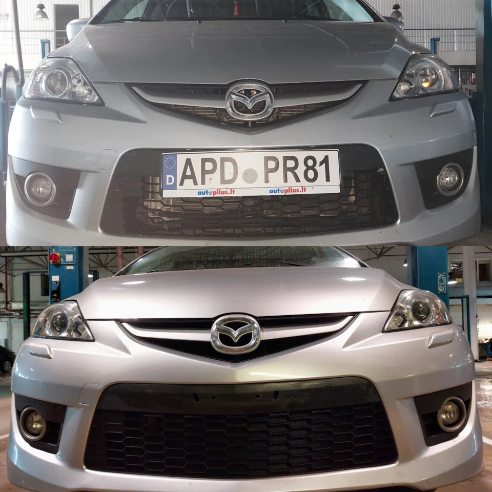 Сітка в бампер Mazda 5 або перші зміни!