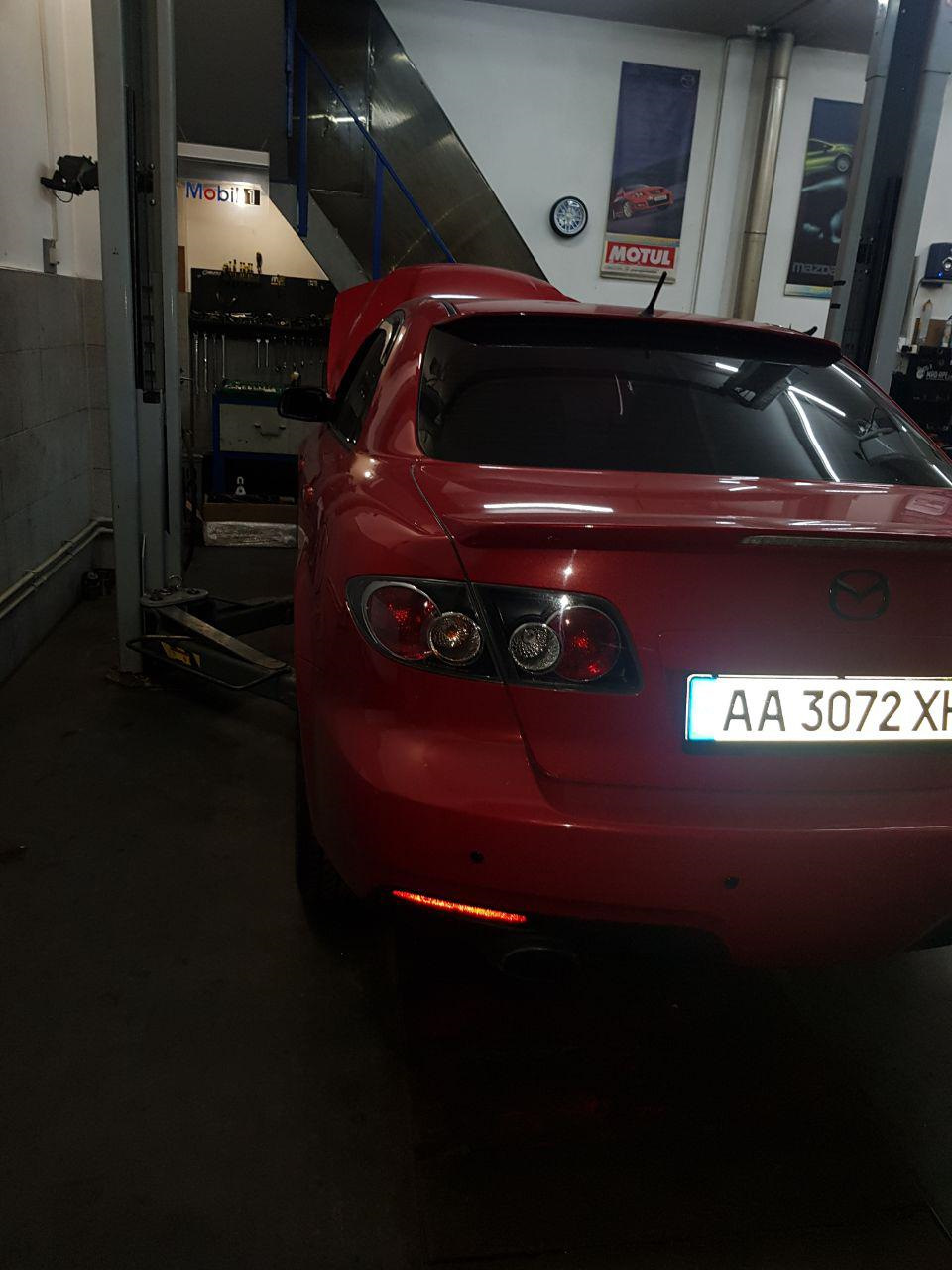 Прибираємо колгосп, проставки задніх пружин mazda mps 6 1