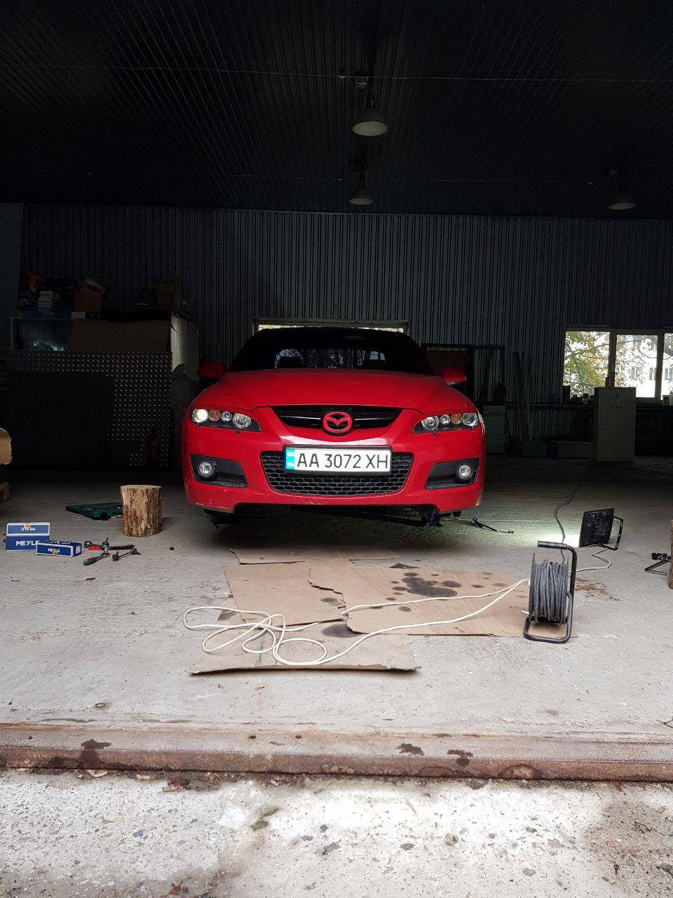 Заміна стійок, втулок стабілізатора mazda 6 mps 4