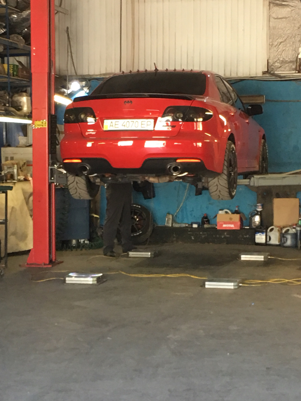Отже розважування машини на coilovers H&R! 5