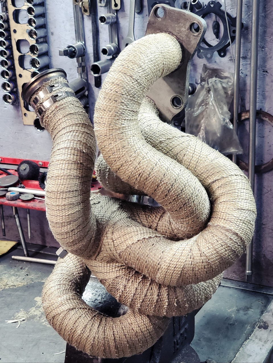 Підготовка до drag та сезону 2020. Exhaust manifold custom. LAUNCH MPS) 3