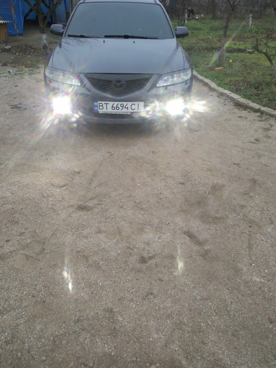 Led лампи в ПТФ в бампер 4