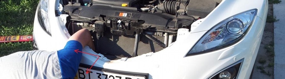 Встановлення захисної сітки радіатора 1