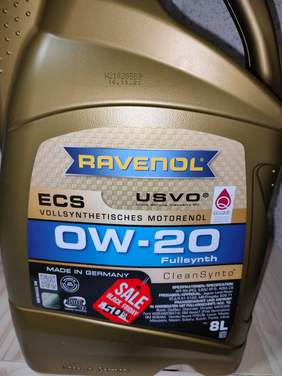 Заміна мастила. Ravenol ECS 0W-20. 1