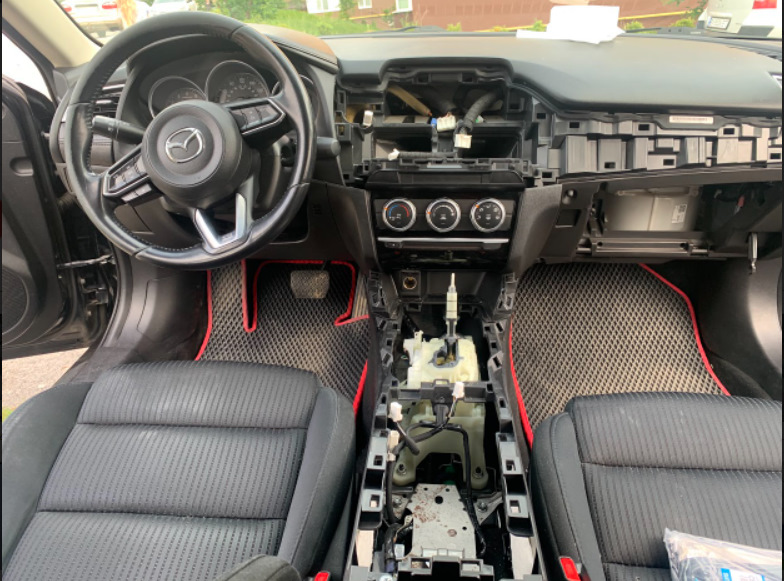 Установка carplay Mazda 6 2