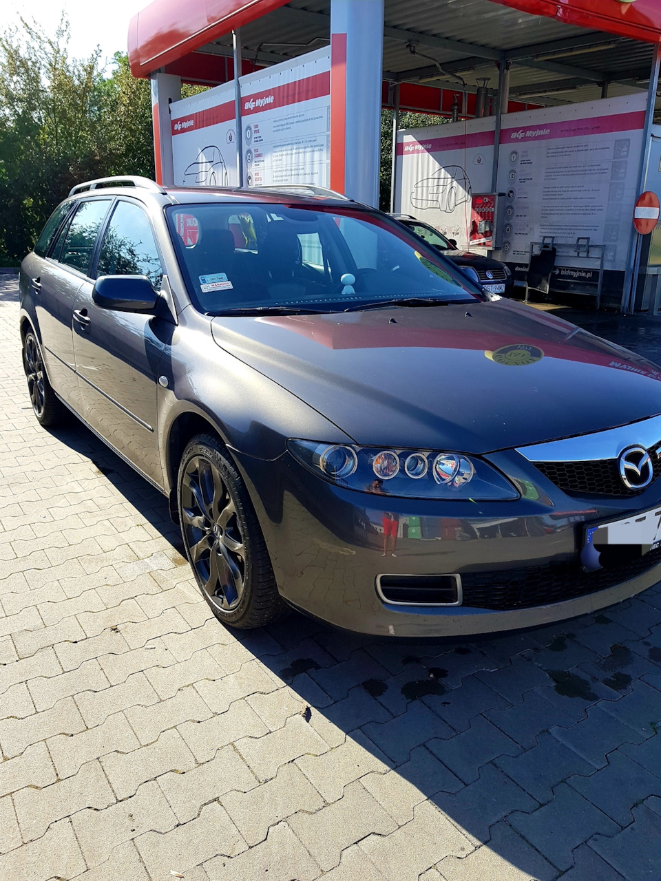 Установка салонного дзеркала від mazda Mazda 6 gh в Mazda 6 gg 1