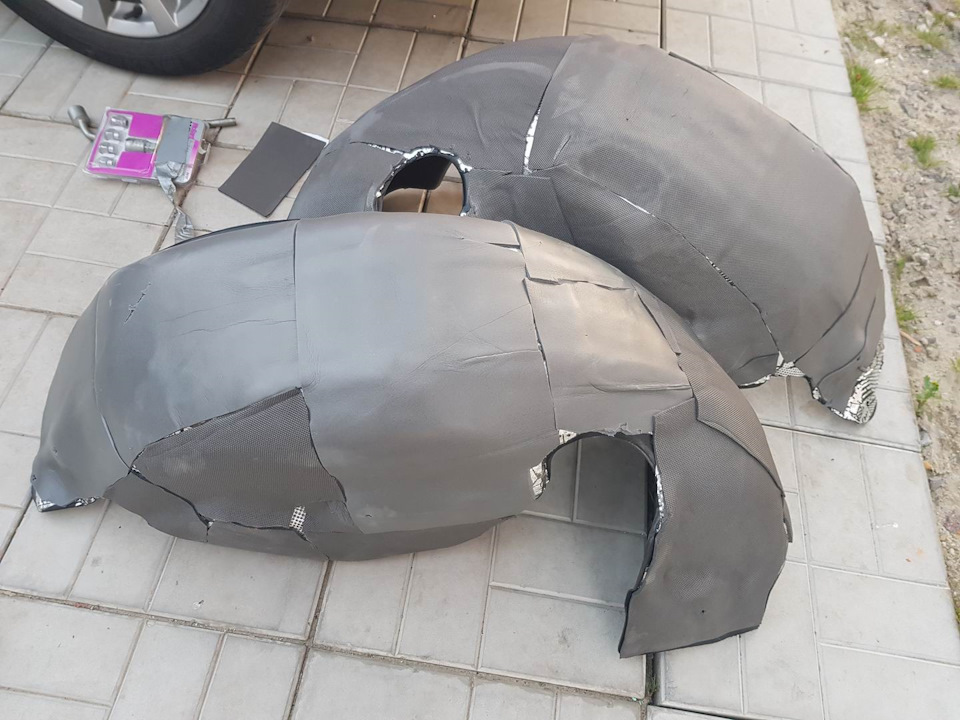 задні підкрилки (локери) Novline - установка на автомобіль 1