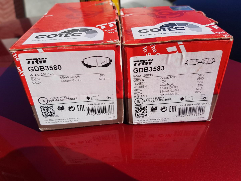 Заміна гальмівних колодок TRW GDB3580/GDB3583 1