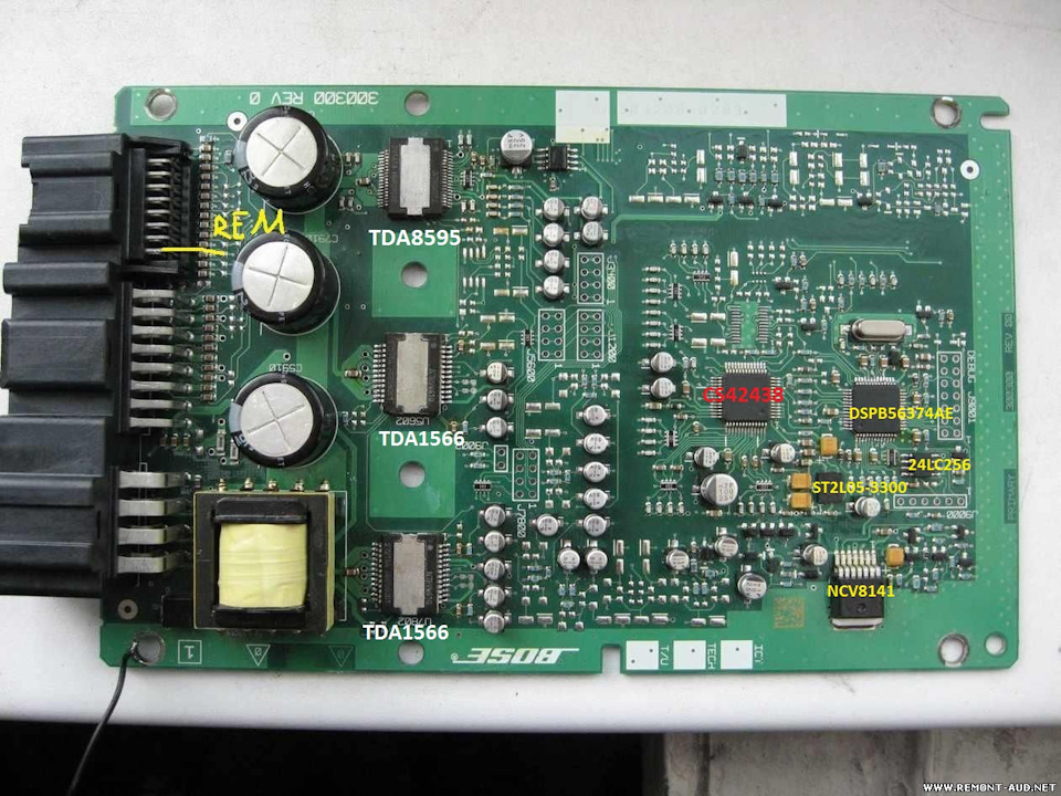 Ремонт-профілактика підсилювача BOSE GS1E 66 920A на MAZDA 6 GH 5