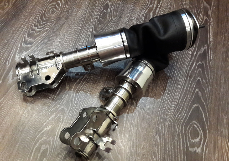 Пневма. Custom Front Full Tap Air Coilovers (Stainless Steel / НЕРЖ) 5