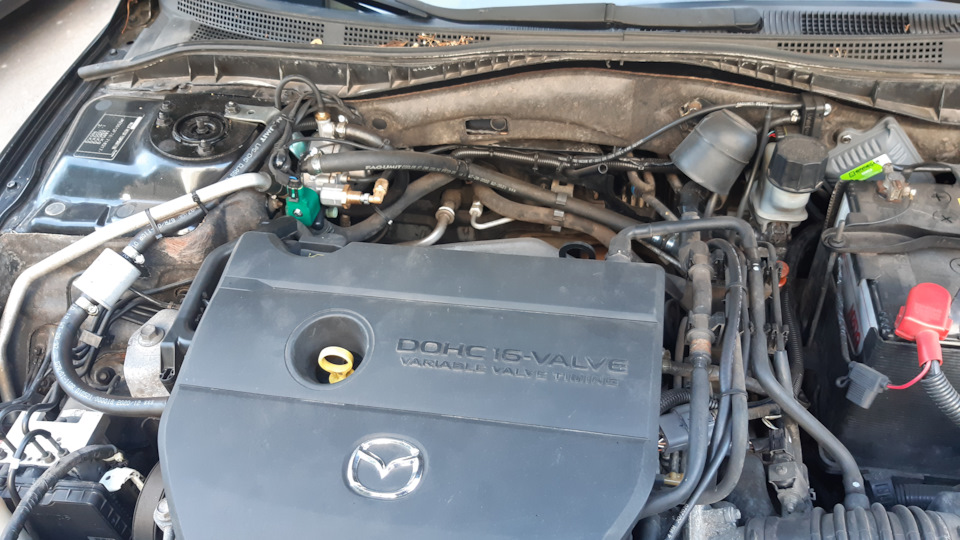 Встановлення гбо. Оформлення Mazda 6 black на себе. 4
