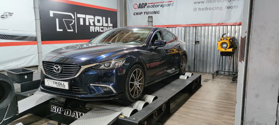 Замер на стенде 2.2d Mazda 6 1