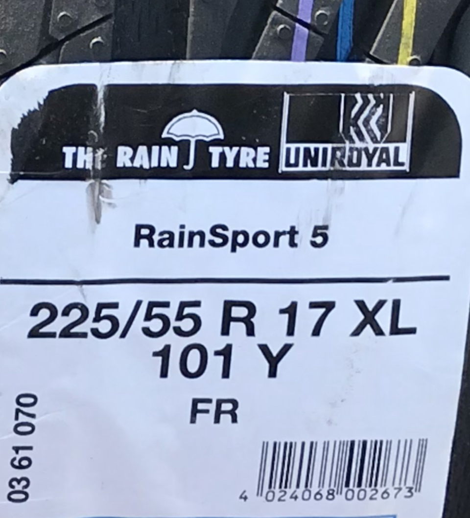 Заміна літніх шин на Uniroyal rainsport 5 3