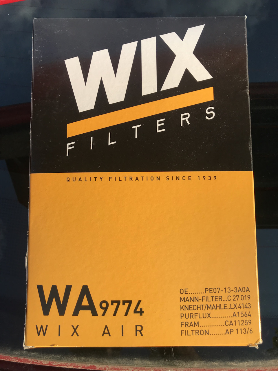 Заміна повітряного фільтра на WIX WA9774 1