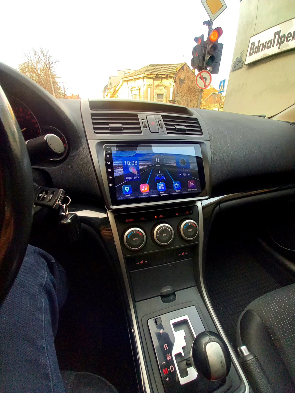 ГУ+камера. Магнітола Mazda 6 GH дорестайл. 2