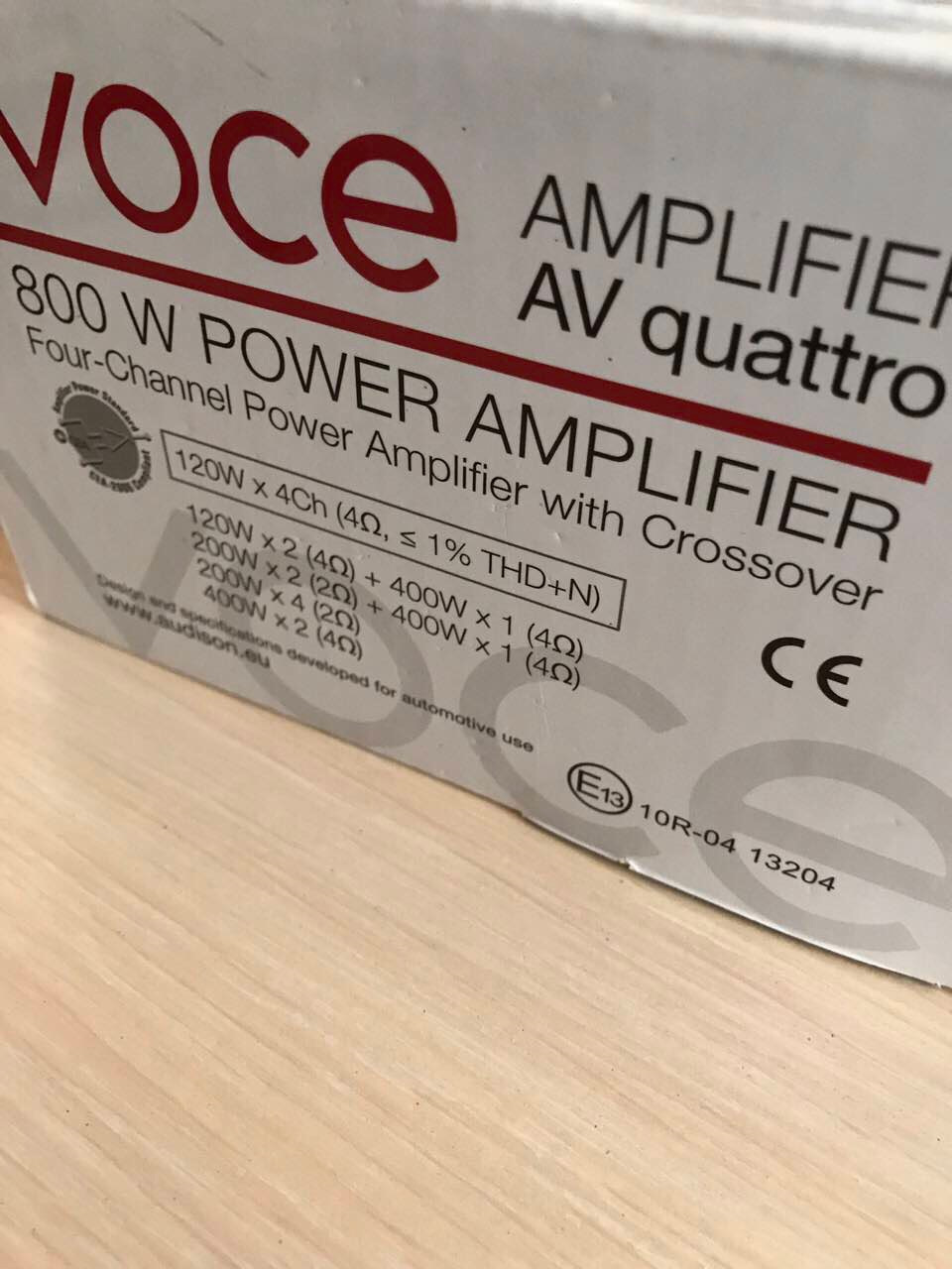 Вибір зроблений: Audison VOCE AV QUATTRO майбутній THESIS 4