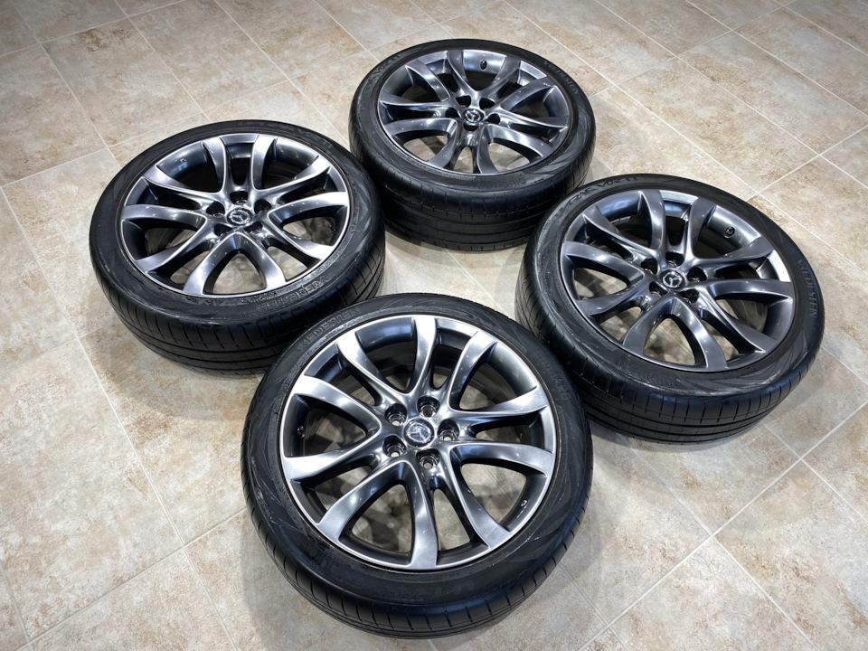 Б/У || Оригінальні диски Mazda 6 R19 та шини Vredestein Ultrac Vorti 225/45 2