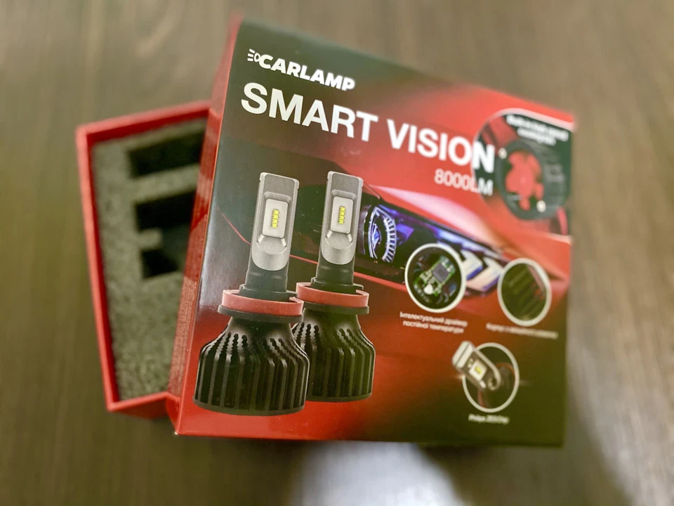 Заміна світлодіодних автоламп на Smart Vision 8000 Lm 6500 // 13.07