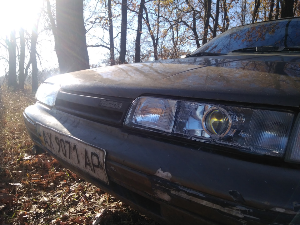 Заміна штатної оптики mazda 626 GD 1
