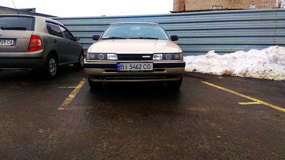 Mazda 626 gd доопрацювання головного світла (лінзи) 1