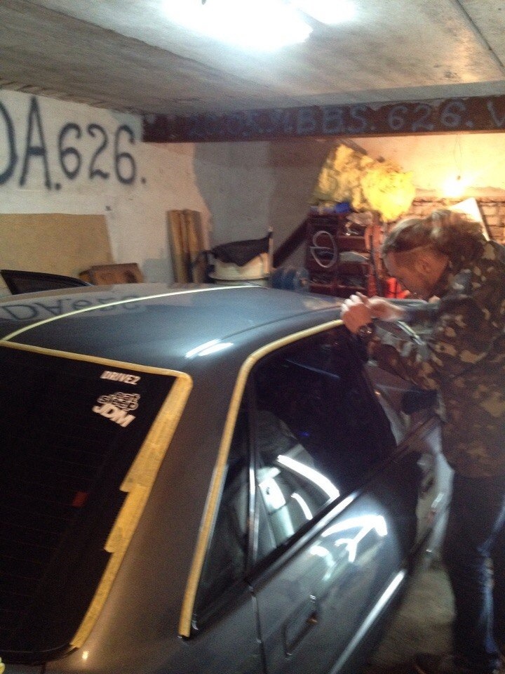 Полірування кузова пастами.MAZDA 626…GD 5