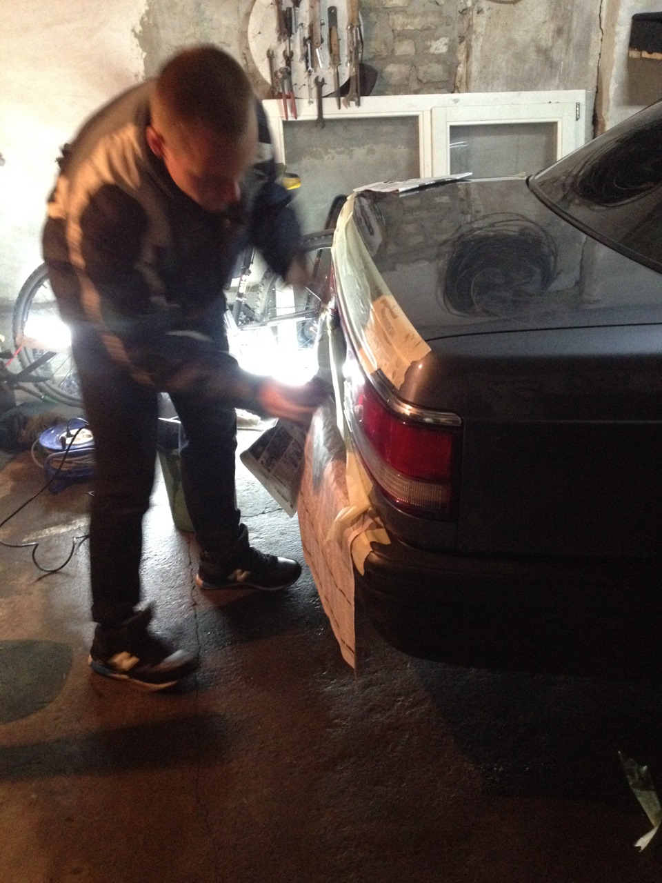 полірування задніх фар ... Mazda 626 gd 2