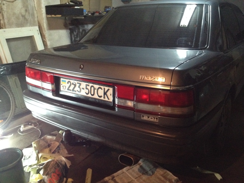 полірування задніх фар ... Mazda 626 gd 3