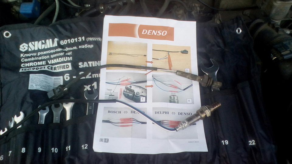 Заміна лямда-зонда на denso dox-0119 2