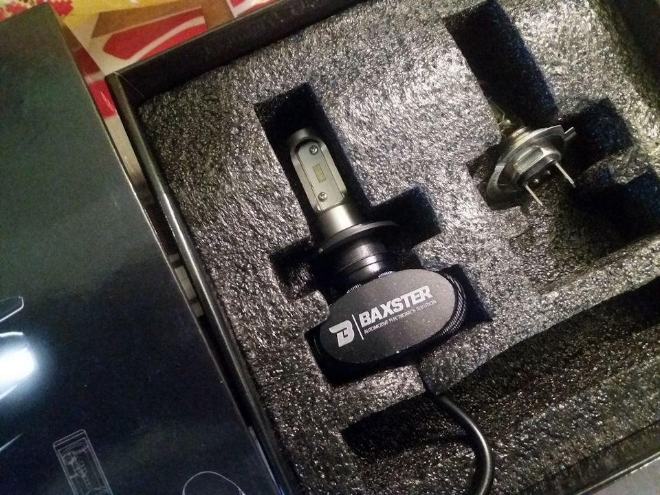 LED лампи Baxster H7 6000k у ближнє світло 1