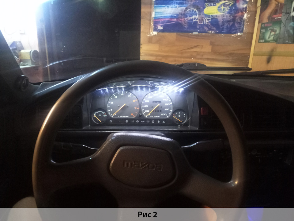 Підсвічування панелі приладів Mazda 626 GD (Частина 2) 2