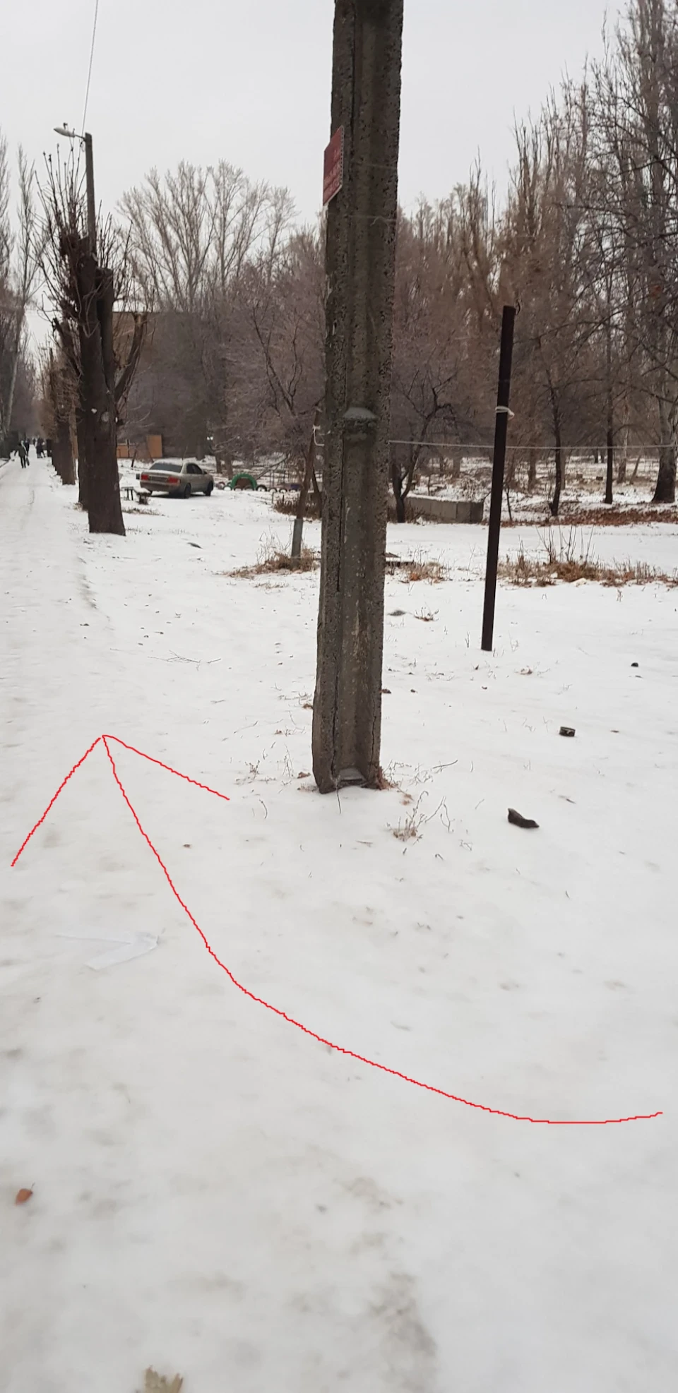 Погода жерсть! + Не помітив стовп :(